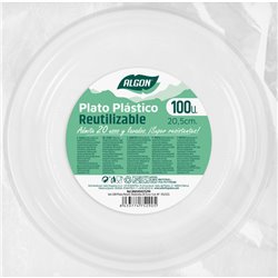 SET-100PLATO RED.PLAST.PREMIUM 20.5 ALGON