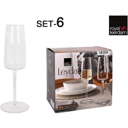 SET 6 COPAS CHAMPAGNE 23CL LEYDA