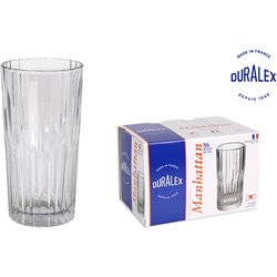 SET 6 VASOS TRANSPARENTE 30.5CL MANHATTAN