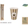 SET-40 VASO CARTON CAFE 220CC ALGON