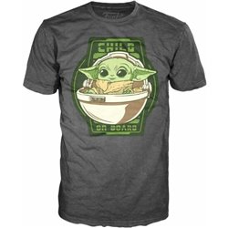 CAMISETA YODA THE CHILD ON BOARD MANDALORIAN STAR WARS