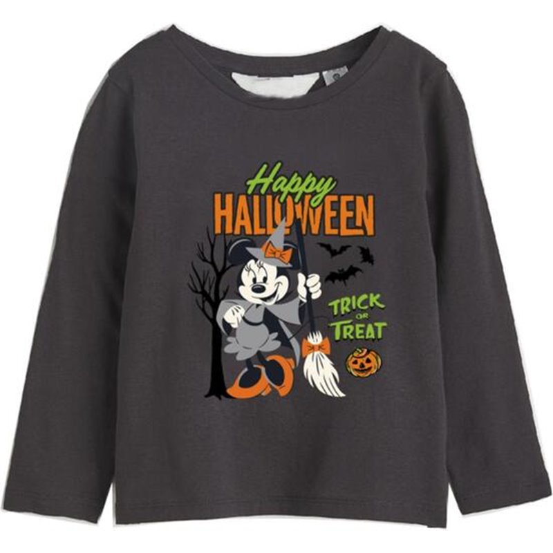 CAMISETA LARGA SINGLE JERSEY MINNIE DARK GRAY