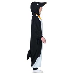 DISFRAZ PINGÜINO ADULT SMALL (KIGURUMI CON CAPUCHA Y COLA)