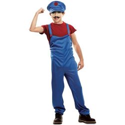 DISFRAZ RED SUPER PLUMBER TALLA 3-4 Y