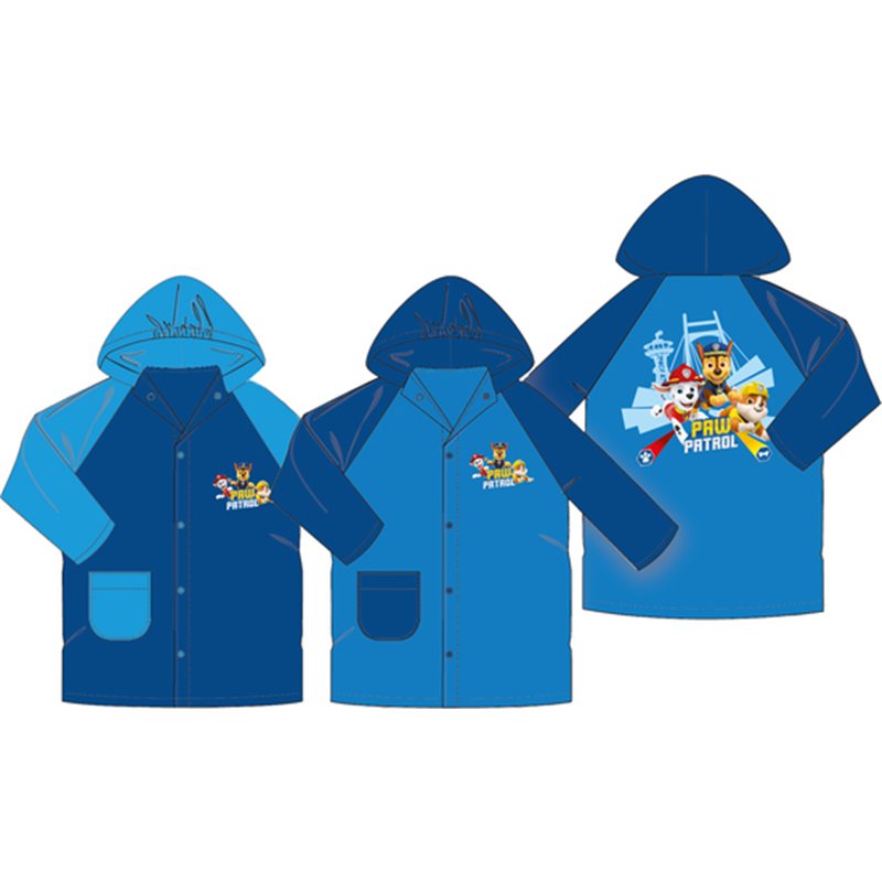 PACK 8 CHUBASQUEROS EN 2 DISEÑOS PAW PATROL "FUNDAY"