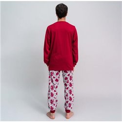 PIJAMA LARGO SINGLE JERSEY HARRY POTTER DARK RED