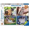 PUZZLE PEQUEÑOS GATOS 4X100PZS