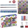 SET PAPELERÍA ESCOLAR AVENGERS GRIS