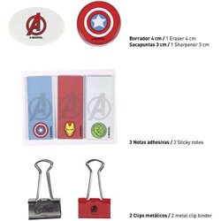 SET PAPELERÍA ESCOLAR AVENGERS GRIS