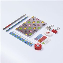 SET PAPELERÍA ESCOLAR AVENGERS GRIS