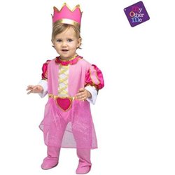 DISFRAZ PRINCESA ROSA BEBÉ TALLA 12-24 M