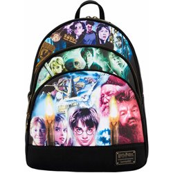 MOCHILA TRILOGIA HARRY POTTER LOUNGEFLY 34CM