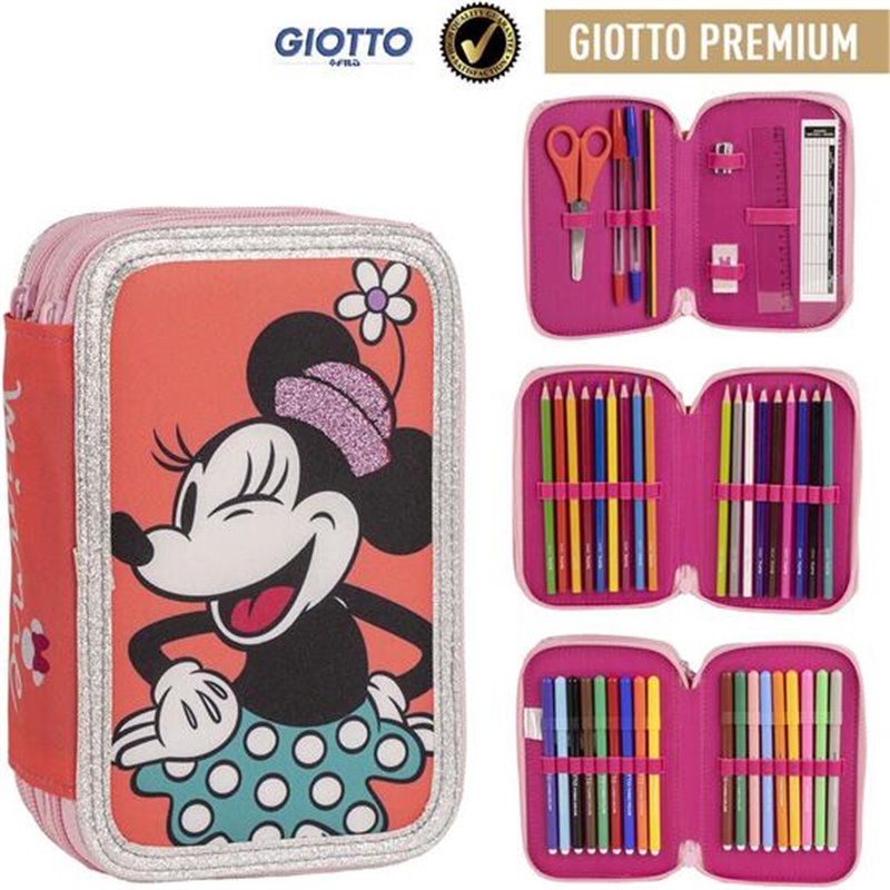 PLUMIER CON ACCESORIOS MINNIE PINK