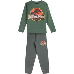 CHANDAL COTTON BRUSHED 2 PIEZAS JURASSIC PARK DARK GREEN