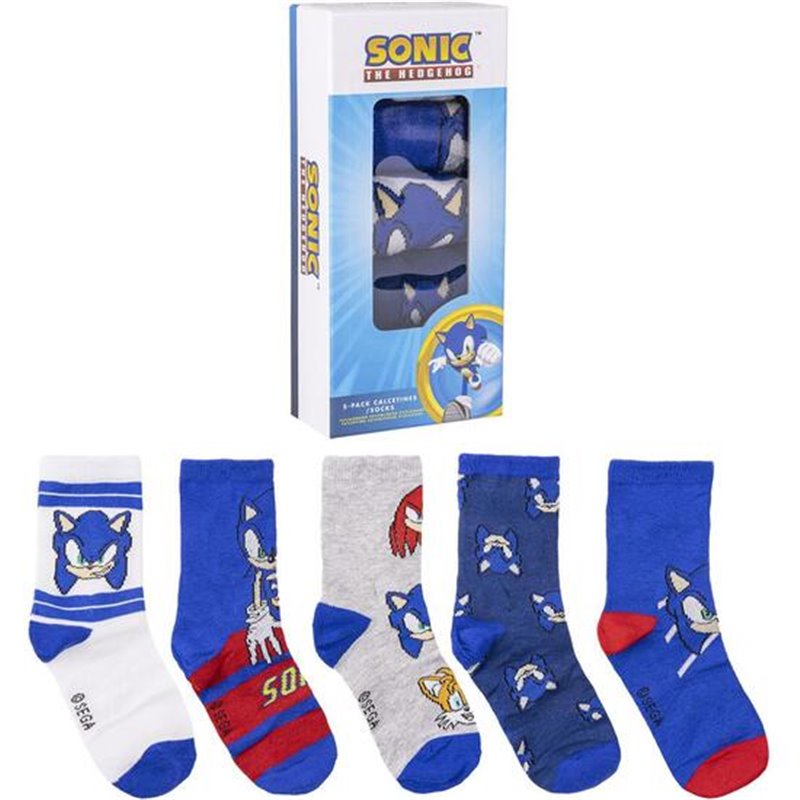 PACK CALCETINES 5 PIEZAS SONIC