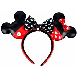 DIADEMA OREJAS VALENTINES MICKEY MINNIE DISNEY LOUNGEFLY