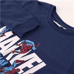 PIJAMA LARGO SINGLE JERSEY SPIDERMAN DARK BLUE