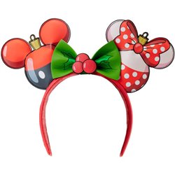 DIADEMA OREJAS NAVIDAD MICKEY & MINNIE DISNEY LOUNGEFLY