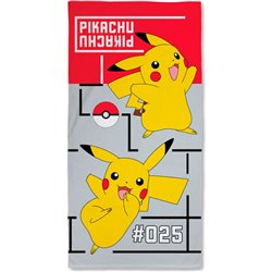 TOALLA PIKACHU POKEMON ALGODON