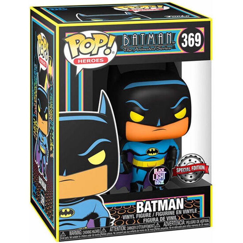 FIGURA POP DC COMICS BATMAN BLACK LIGHT EXCLUSIVE