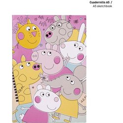 SET DE PAPELERÍA COLOREABLE PEPPA PIG PINK