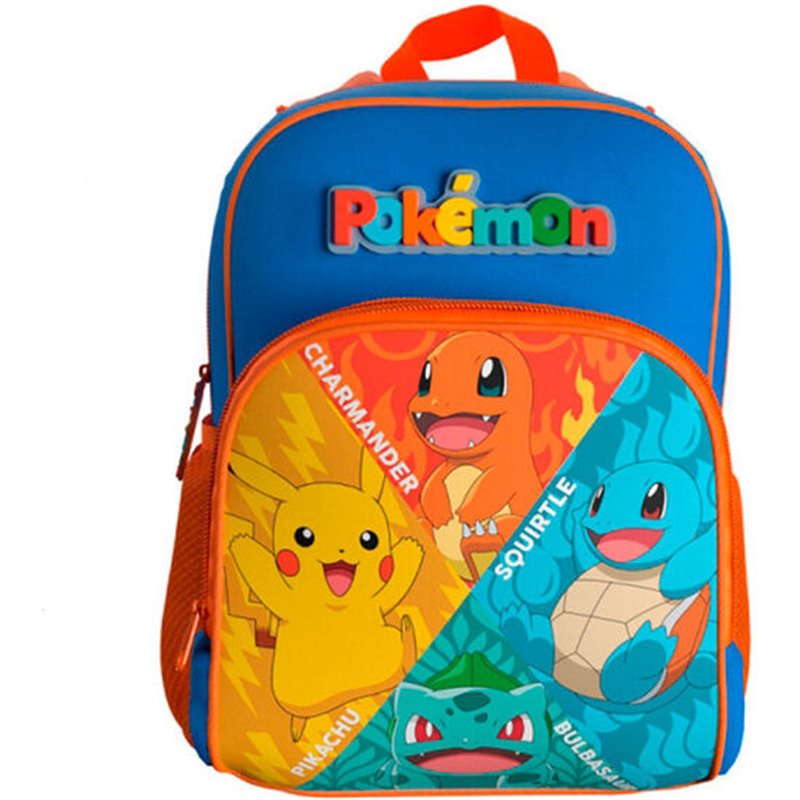 MOCHILA 3D STARTERS POKEMON 30CM