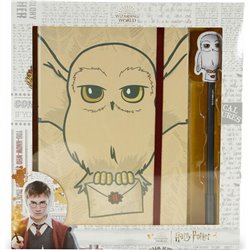 SET DIARIO + BOLIGRAFO HEDWIG HARRY POTTER