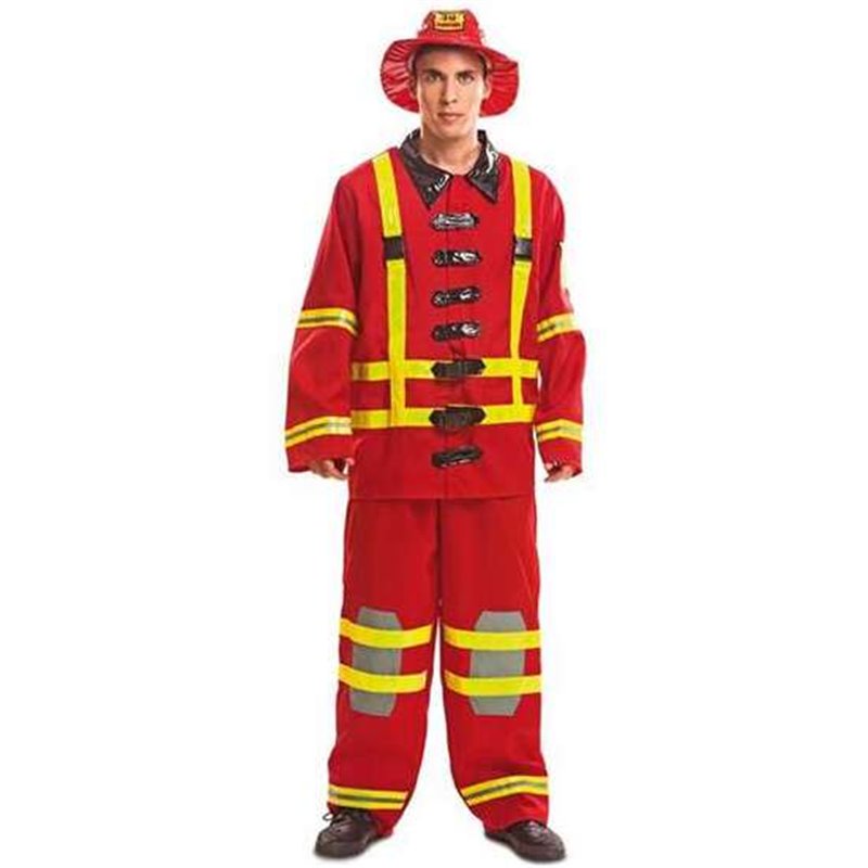 DISFRAZ ADULTO BOMBERO TALLA S