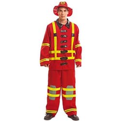 DISFRAZ ADULTO BOMBERO TALLA S