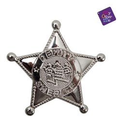 ESTRELLA DE SHERIFF PVC 8 CM