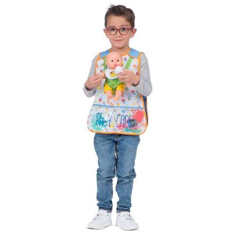 DISFRAZ YO QUIERO SER MAMÁ/PAPÁ (CHALECO, MUÑECO BEBÉ Y ACCESORIOS PARA EL BEBÉ)TALLA 5-7 AÑOS