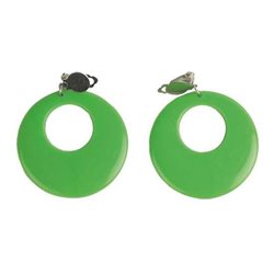 2 PENDIENTES FLAMENCA VERDE 4,5 CM