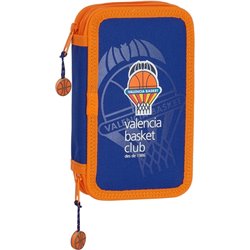 PLUMIER DOBLE PQÑO 28 PCS VALENCIA BASKET