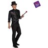 DISFRAZ CHALECO SHOWMAN NEGRO TALLA M-L