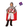 DISFRAZ CABALLERO MEDIEVAL CON CAPA TALLA 10-12 Y