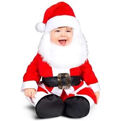 DISFRAZ SANTA CON BARBA Y SONIDO TALLA 7-12 M