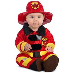 DISFRAZ BEBÉ BOMBERO TALLA 12-24 M