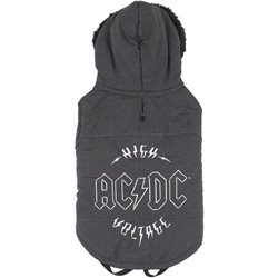 ABRIGO ACOLCHADO PARA PERRO XS ACDC GRAY