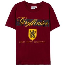 CAMISETA CORTA SINGLE JERSEY HARRY POTTER DARK RED