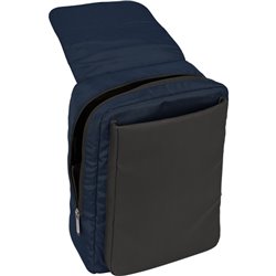 MOCHILA CON SOLAPA PORTATIL 13,3+USB SAFTA BUSINESS "DARK BLUE"