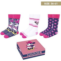 PACK CALCETINES 3 PIEZAS MINNIE SIN COLOR