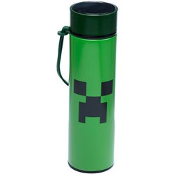 BOTELLA ACERO INOXIDABLE TERMO MINECRAFT TERMOMETRO 450ML