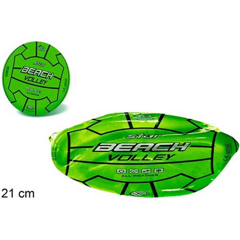 BALON DESHINCHADO VOLLEY PLAYA FLUO 21CM