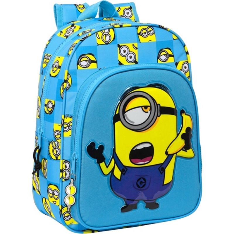 MOCHILA INFANTIL ADAPT.CARRO MINIONS "MINIONSTATIC"