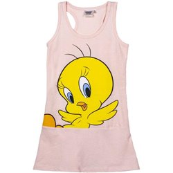 VESTIDO SINGLE JERSEY ACCESORIOS LOONEY TUNES PIOLIN PINK