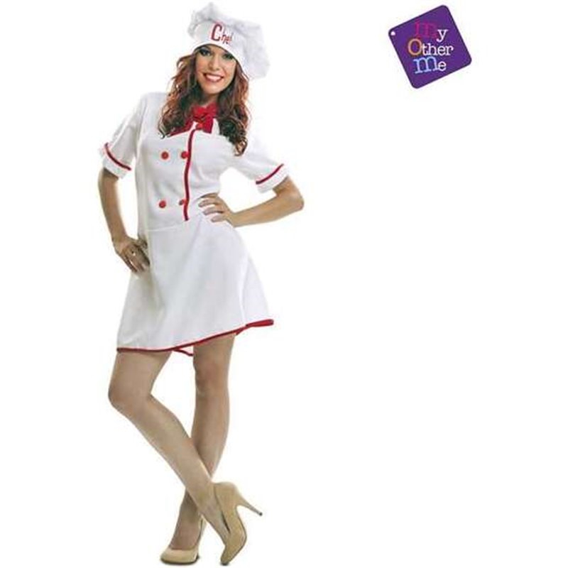 DISFRAZ LADY CHEF XL (GORRO, PAÑUELO Y VESTIDO)