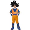 DISFRAZ GOKU CON CAMISA, FAJÍN, PANTALONES, CUBREBOTAS Y BRAZALETES TALLA 7-9 AÑOS