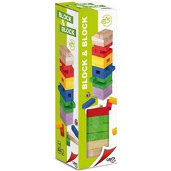 JUEGO TORRES MADERA COLORES BLOCK&BLOCK