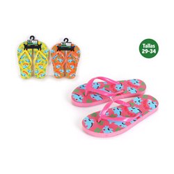 ZAPATILLAS PLAYA NIÑOS ANIMALS NARANJA TALLA 34