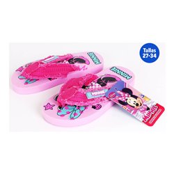 CHANCLAS VERANO PARA NIÑA MINNIE ROSA TALLA 33